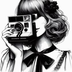 Polaroid Camera Art Digital Image No. 3 by Cam Views