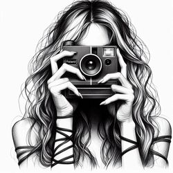 Polaroid Camera Art Digital Image No. 4 by Cam Views