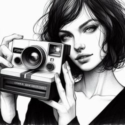 polaroid camera art digital image no. 7 by cam views