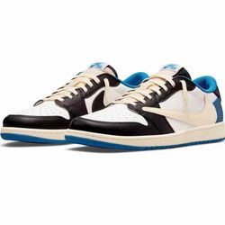 designer sneakers travis scott x 1s low fragment dm7866-140 casual sports skateboarding shoes