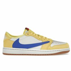 designer sneakers travis scott x 1s low og canary dz4137-700 casual sports skateboarding shoes