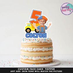 cake topper - face cake topper -personalized face- cake topper- birthday party topper