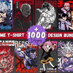 anime designs bundle , anime t-shirt designs , anime svg designs bundle , anime png bundle