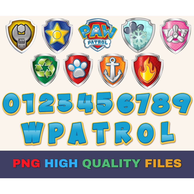 Paw Patrol Svg Bundle Paw Patrol Designs Bundle Paw Patrol Cricut Files Paw Patrol Clipart 1