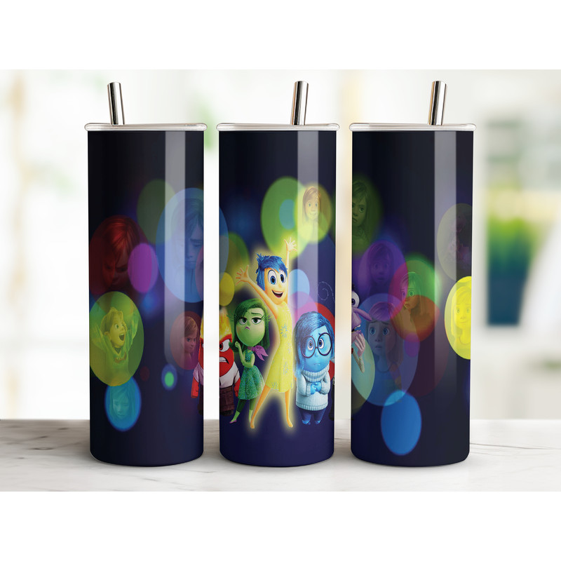 Disney Cartoon 20oz Tumbler Bundle 20 Oz Skinny Tumbler Wrap Png Sublimation Design Digital Instant Download 4