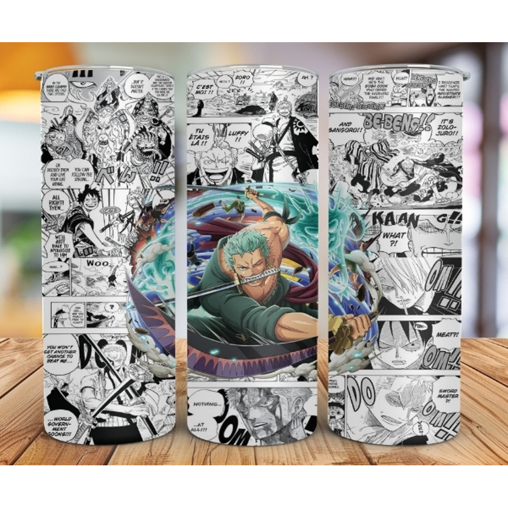 One Piece 20 Tumbler Wrap Zoro Tumbler Wrap Zoro Png Tumbler Template 0