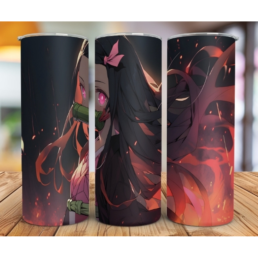 Demon Slayer 20oz Tumbler Wrap Designs Bundle Kimetsu No Yaiba Tumbler Wrap Png Design  Tanjiro Design Nezuko Tumbler 2