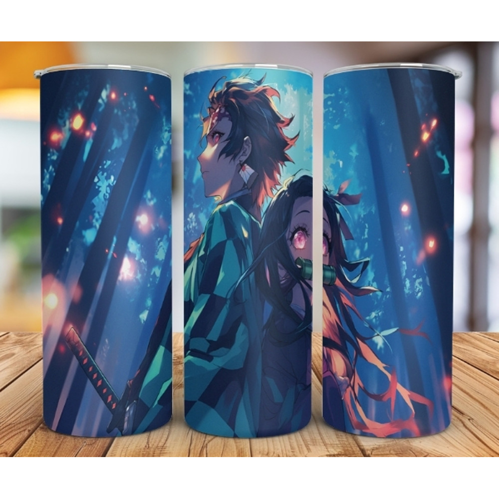 Demon Slayer 20oz Tumbler Wrap Designs Bundle Kimetsu No Yaiba Tumbler Wrap Png Design  Tanjiro Design Nezuko Tumbler 3