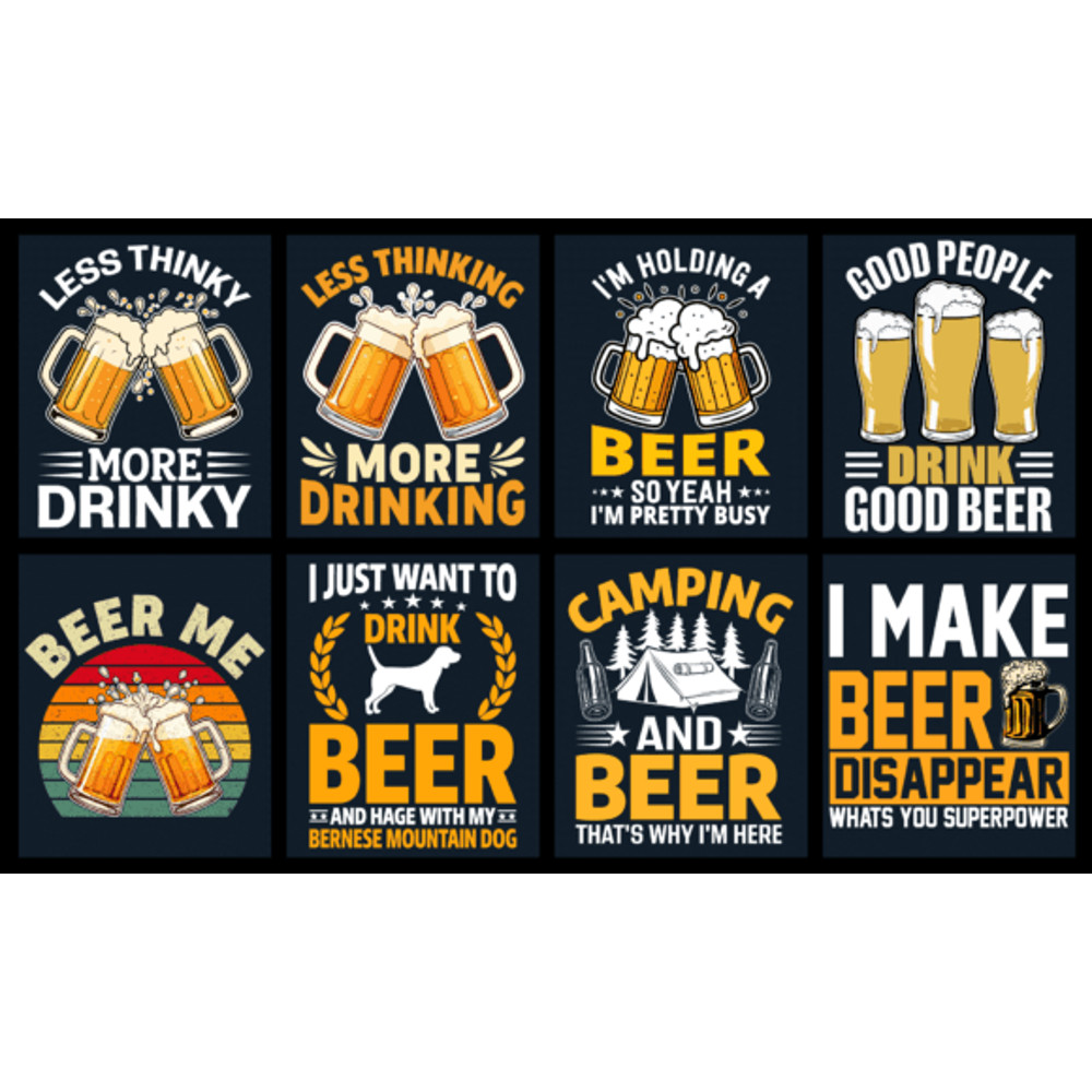Beer TShirt Design Bundle 0