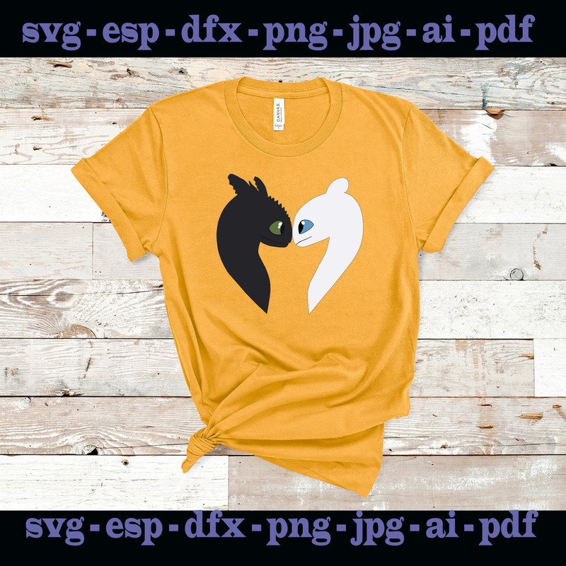 Toothless And Light Fury Svg HTTYD 3 2