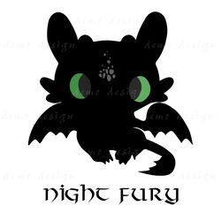 night fury svg, male dragon, dragon svg,