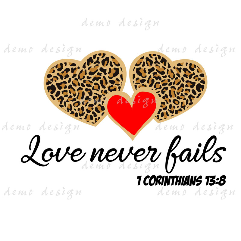 Love Never Fails SVG Inspirational Design Love Wins SVG A Powerful Reminder True Love SVG Eterna 0
