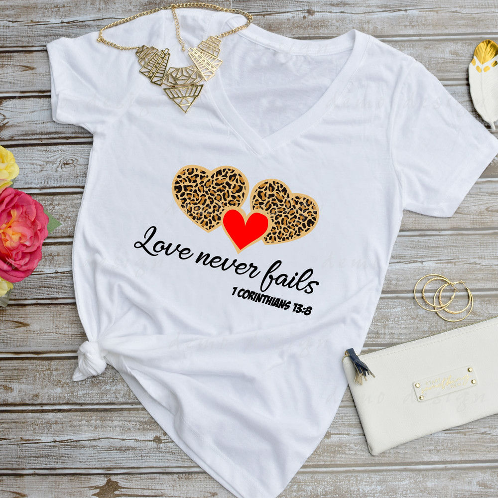 Love Never Fails SVG Inspirational Design Love Wins SVG A Powerful Reminder True Love SVG Eterna 1