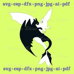 toothless and light fury svg toothless and light fury