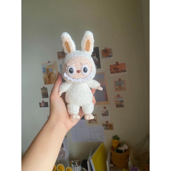 Finish Product : Labubu Doll White Crochet, Labubu Doll Hand | Inspire ...