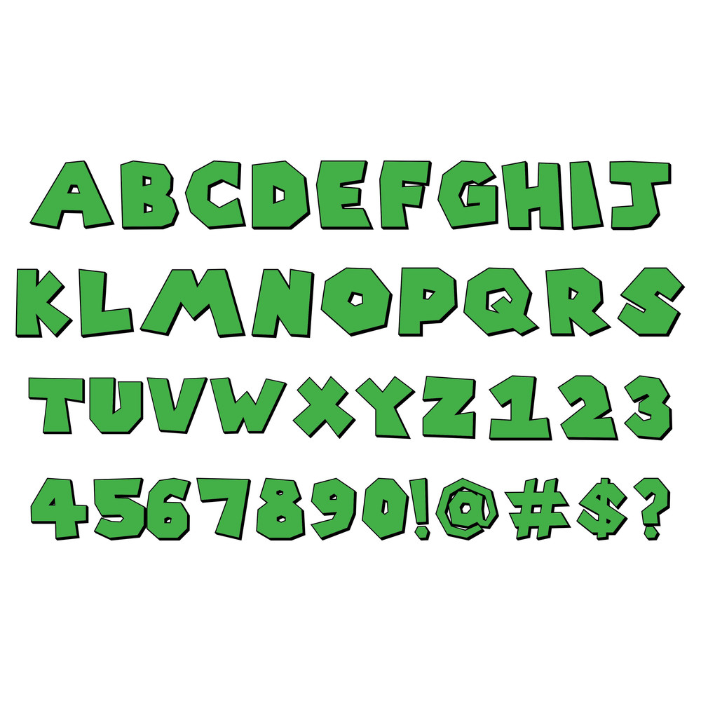 Super Mario AZ Alphabet Set With Clipart SVGPNGDXFEpsPdf Super Mario Clipart Editable For Cricut Fi 2