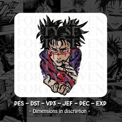choso - jujutsu kaisen embroidery design