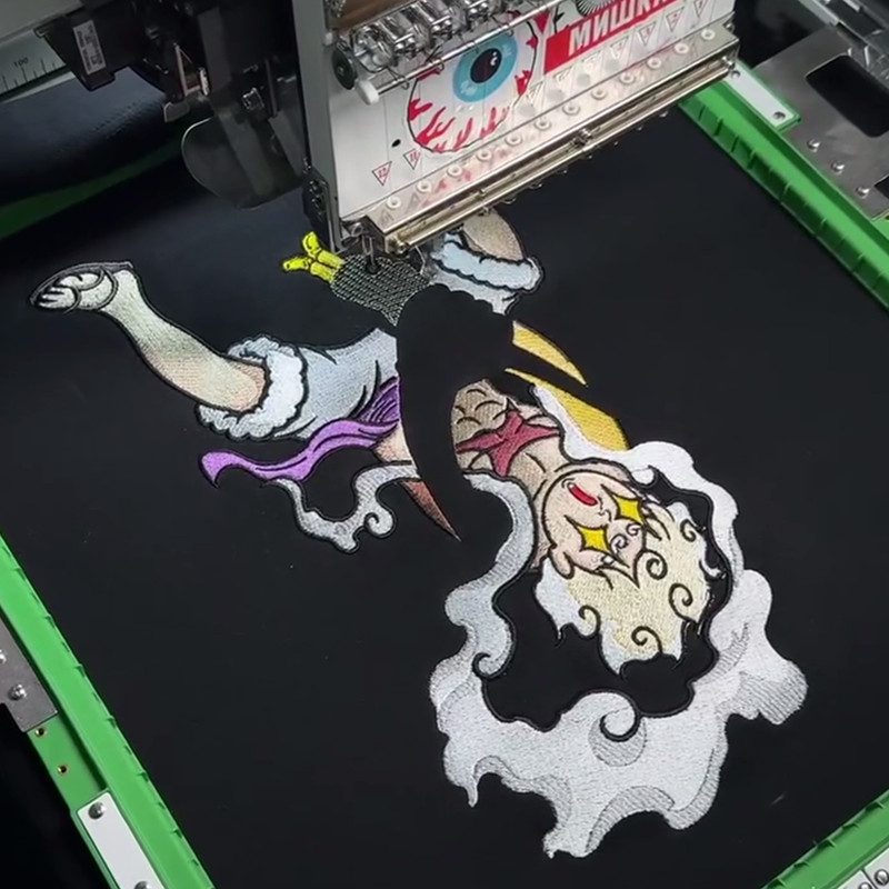 Luffy One Piece Embroidery Design 1