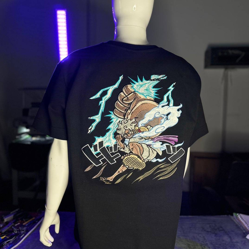 Luffy Gear 5 One Piece Embroidery Design 1