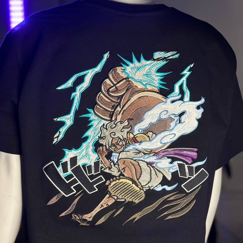 Luffy Gear 5 One Piece Embroidery Design 2