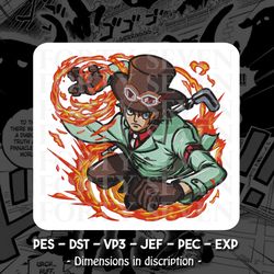 sabu - one piece embroidery design