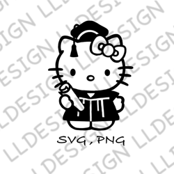 svg kitty kawaii, svg png kitty graduation , svg kitty bow cute ,for cricut silhouette instant download