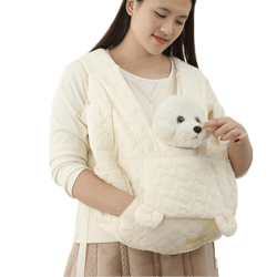 anywags pet carrier white embroidered fabric large space pet backpack for small dogs or cat accessories