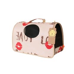 anywags pet carrier medium love kiss pattern shoulder sling bags for small pet carrying accessories