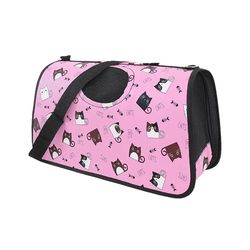 anywags pet carrier medium big eyed cat print shoulder sling bags for small pet carrying accessories