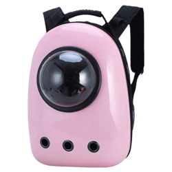 anywags pet carrier pink no print breathable space capsule travel on the go bag for pet