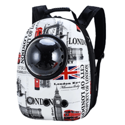 anywags pet carrier british flag print breathable space capsule travel on the go bag for pet