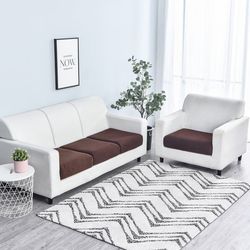 anyhouz sofa coffee polyester thick stretchable cushion for living room 1pc