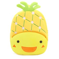 anykidz 3d yellow pineapple backpack cartoon designs toddler plush bag
