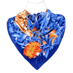 anyyou scarf for women blue floral print silk shawl wraps