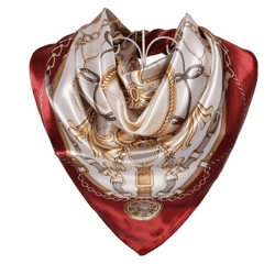anyyou scarf for women beige red satin silk shawl fashion
