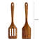 Anygleam Wood 2pcs Kitchen Spatula Food Kitchen Tableware 4