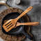 Anygleam Wood 2pcs Kitchen Spatula Food Kitchen Tableware 1