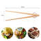 Anygleam Natural Wood 3pcs Wooden Tong Food Kitchen Tableware 1