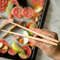 Anygleam Natural Wood 3pcs Wooden Tong Food Kitchen Tableware 4