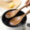 Anygleam Brown 2pcs Wooden Spoon Fork Ladle Kitchen Tableware 3