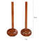 Anygleam Brown 4pcs Wooden Strainer Soup Spoon Kitchen Tableware 2