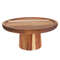 Anygleam Natural Wood Wooden Cake Stand Food Kitchen Tableware 0