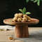 Anygleam Natural Wood Wooden Cake Stand Food Kitchen Tableware 4