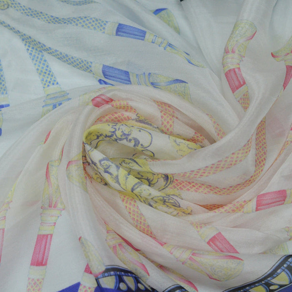Anyyou 100 Mulberry Silk Off White Long Scarf Luxury Brand 9