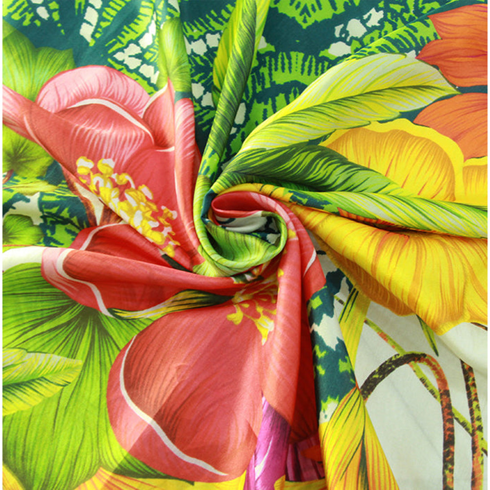 Anyyou 100 Mulberry Silk Light Green Long Scarf Luxury Brand Women Beach 10