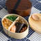 Anygleam Natural Wooden Bento Lunch Box Food Kitchen Tableware 3