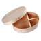 Anygleam Natural Wooden Bento Lunch Box Food Kitchen Tableware 0