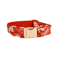 Anywags Pet Collar Red Floral Stylish Accessory With Safety Buckle 0