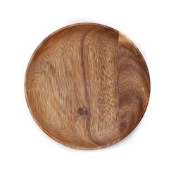 anygleam light brown 4pcs wooden plate serving tray