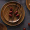 Anygleam Light Brown 4pcs Wooden Plate Serving Tray 2
